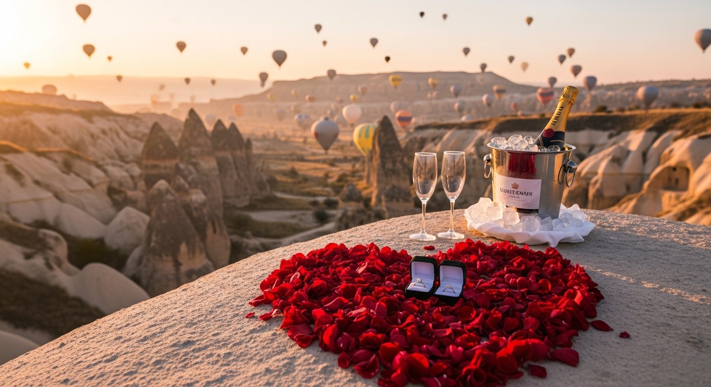 Pacchetto di Lusso per Proposta di Matrimonio — Kapadokya